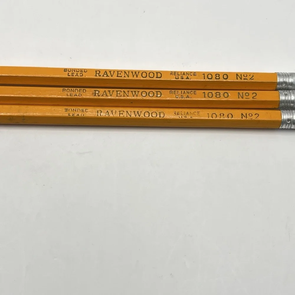 VTG Mid Century Ravenwood Reliance Pencils Bonded Lead 1080 No 2 Lot Of‎ 3